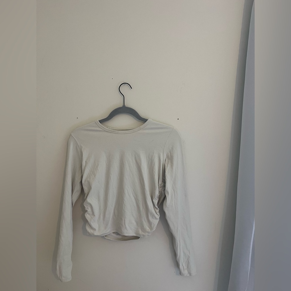 Women's Cream Long Sleeve Top